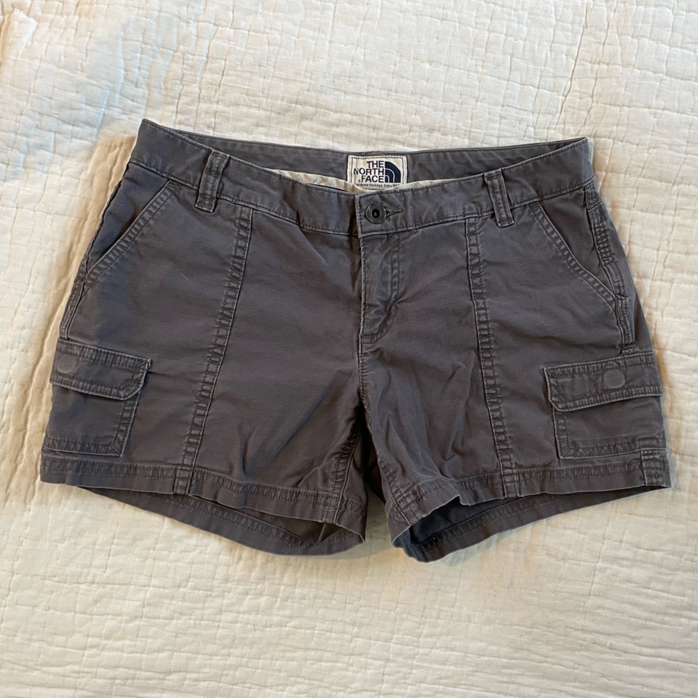 The North Face Gray Cargo Shorts Size 6